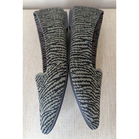 Skechers Cleo Ballet Flats Women’s 9.5 Gray Black Stretch Tiger Stripe Slip On - Picture 5 of 8